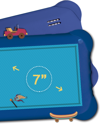  Tela LCD touchscreen e multitoque 7 polegadas